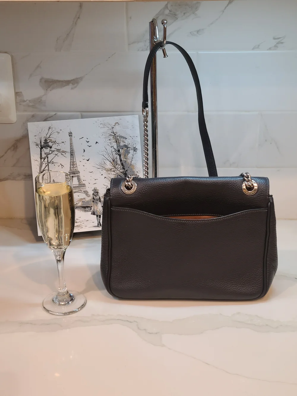Coach Klare Crossbody 25 In Color block Silver/Midnight Multi CC351 EUC